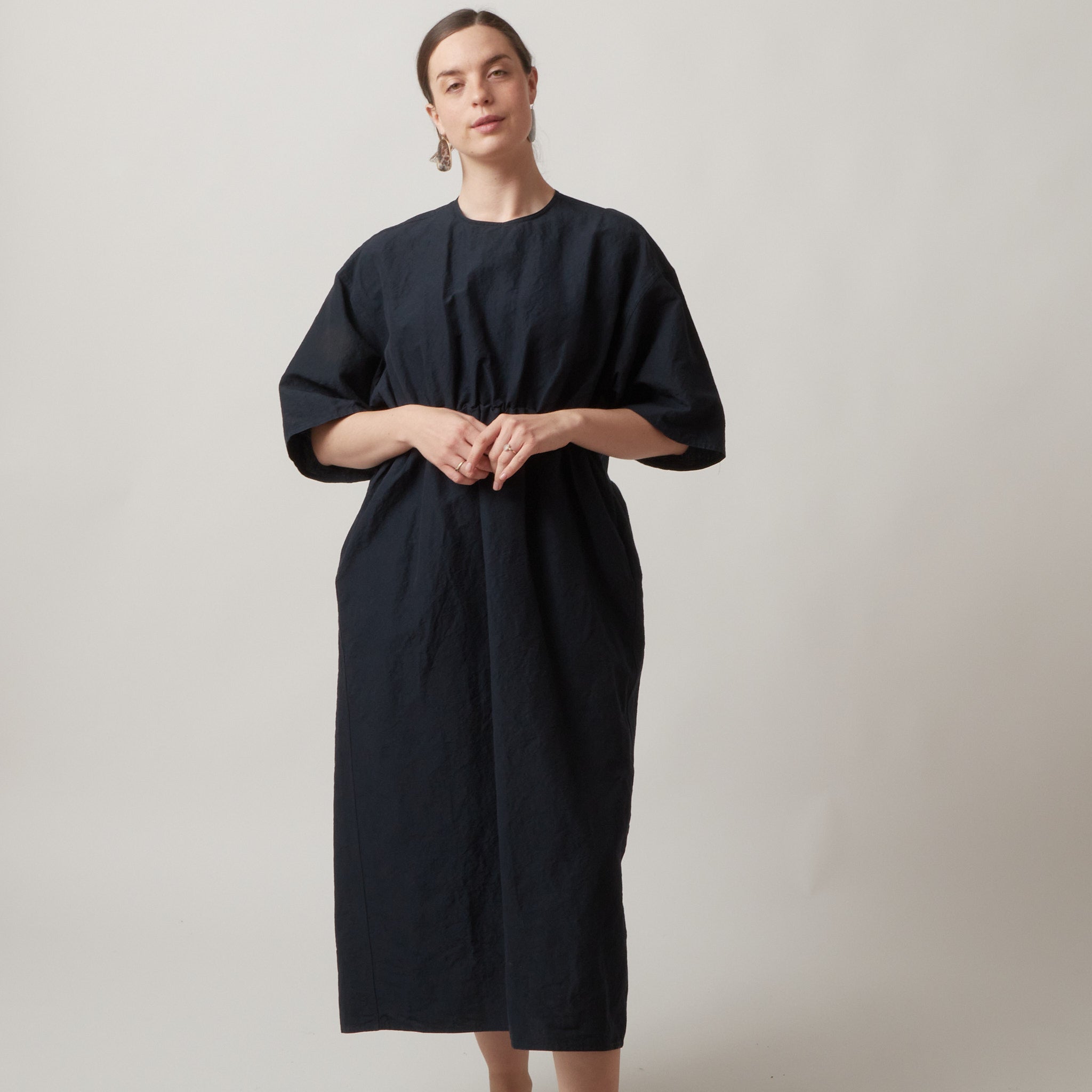 SOFIE D’HOORE スロベニア製 コットン 半袖 ワンピース N1601 Sofie D'Hoore Dihn Dress – Atlantic Nantucket