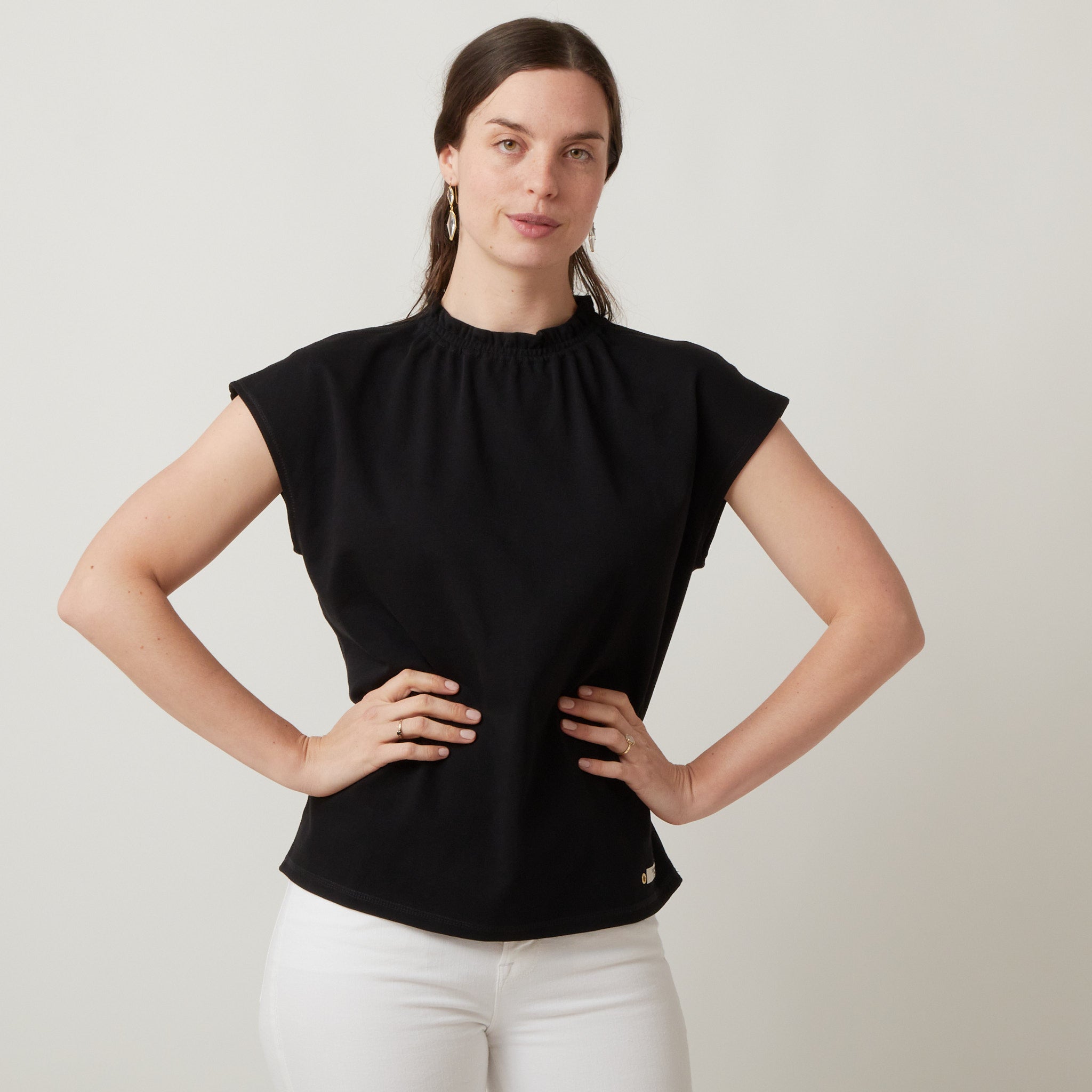 Atlantique Ascoli Cap-Sleeve Sweat Blouse – Atlantic Nantucket