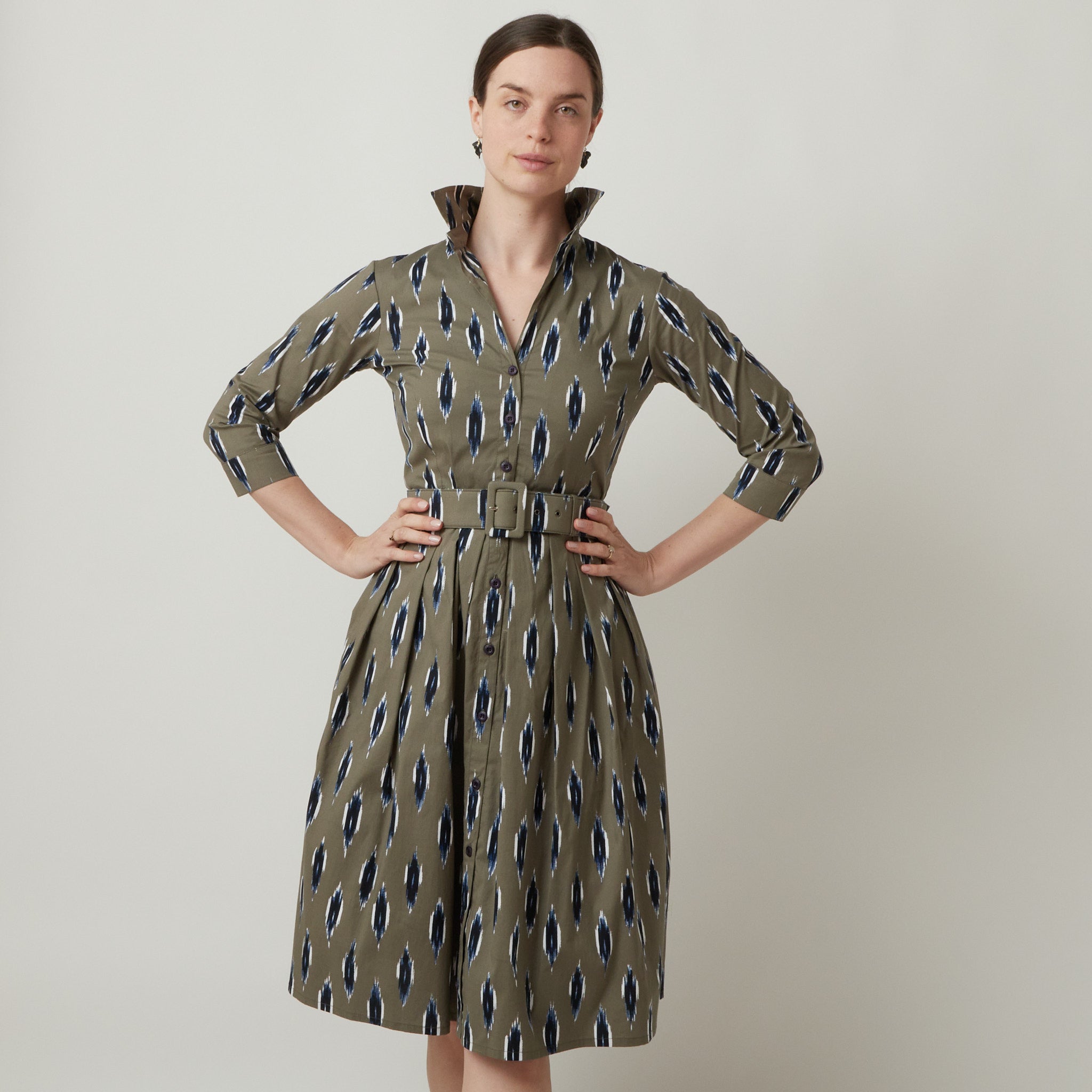 samantha sung shirt dress Samantha Sung Audrey D #3 Shirtdress - Blue