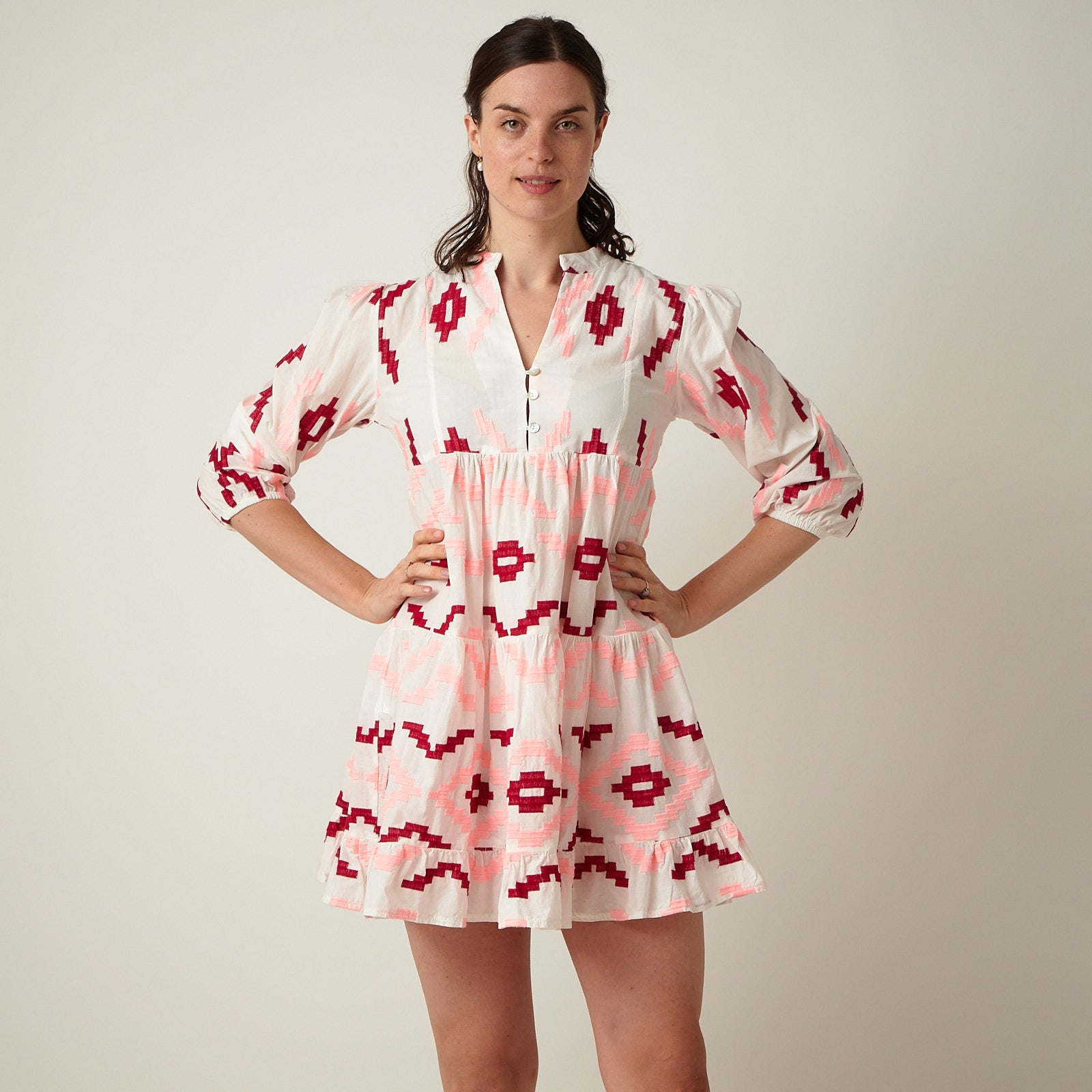 short greek dress Greek Short Geometric Dress