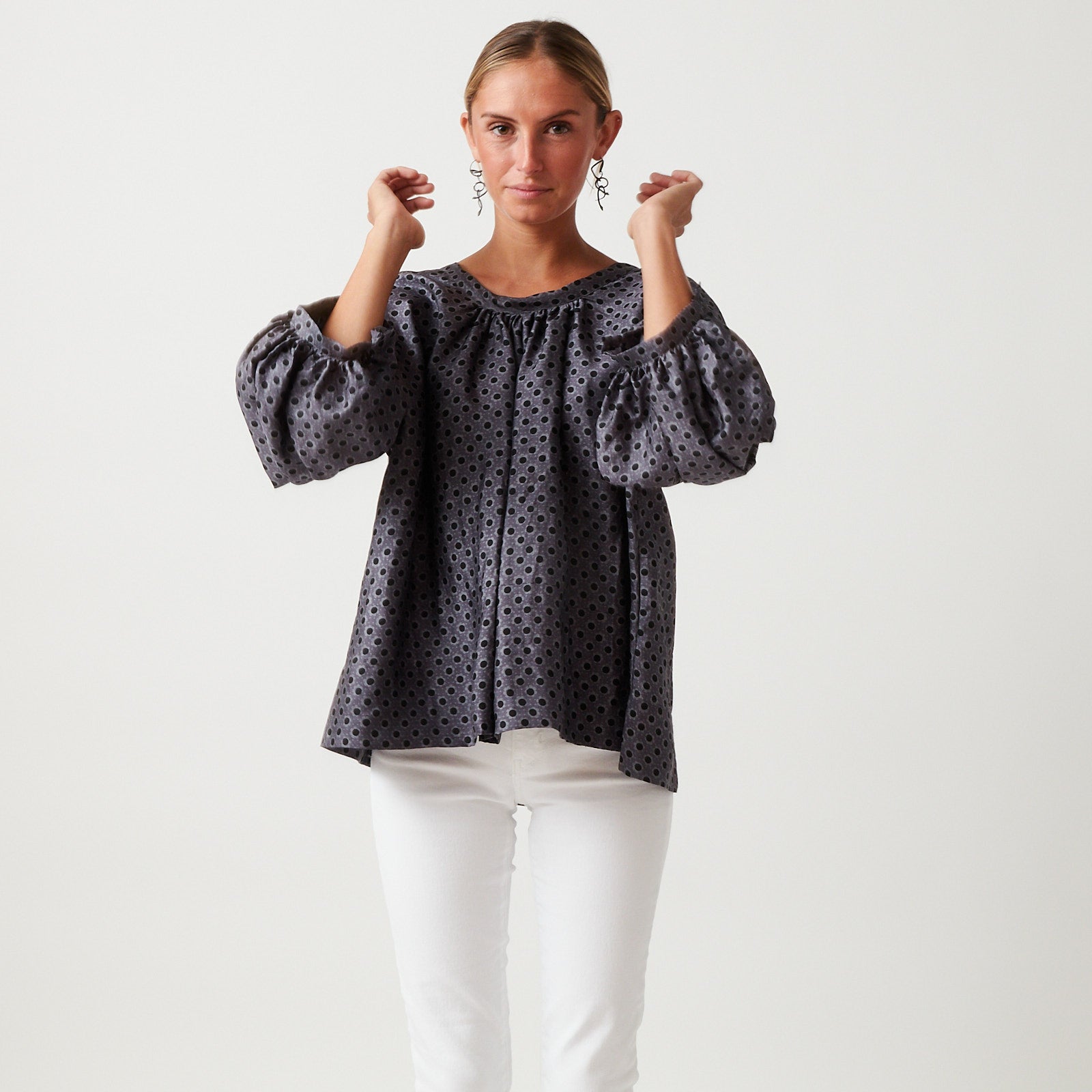 Bunon Black Flower Tie Back Top – Atlantic Nantucket