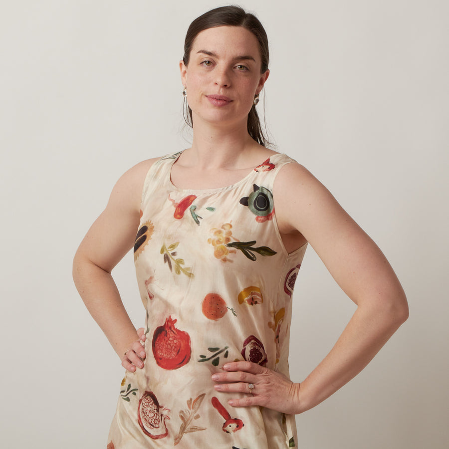 Runaway Bicycle Mary Print Dress