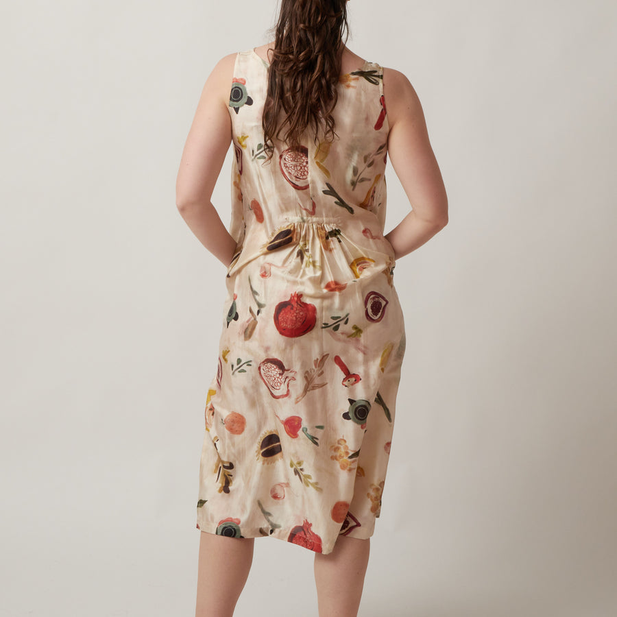 Runaway Bicycle Mary Print Dress