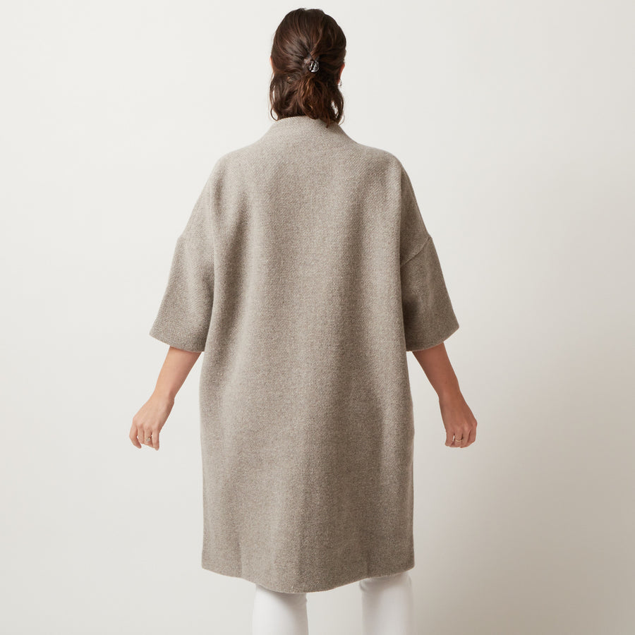 Evam Eva Long Tweed Coat