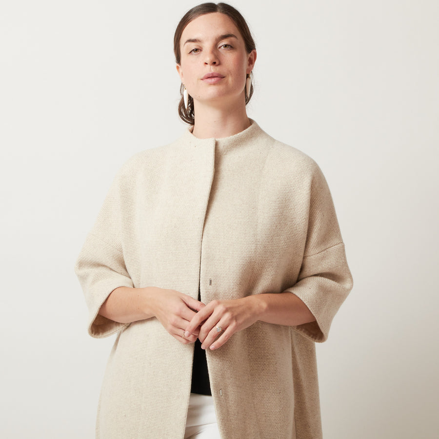 Evam Eva Long Tweed Coat