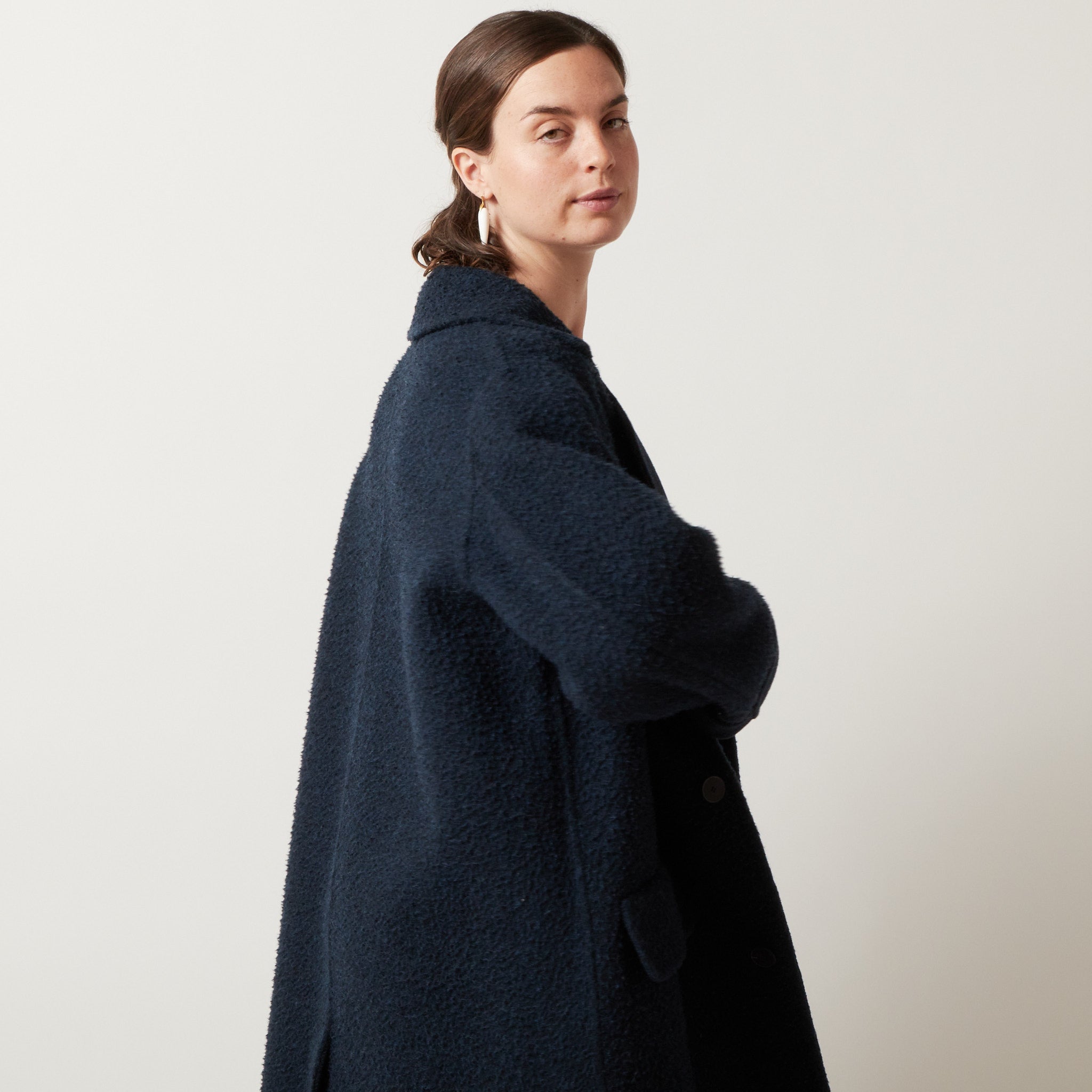 SOFIE D'HOORE コート　36 メルトン　ダークネイビー SOFIE D'HOORE コート 36 メルトン ダークネイビー