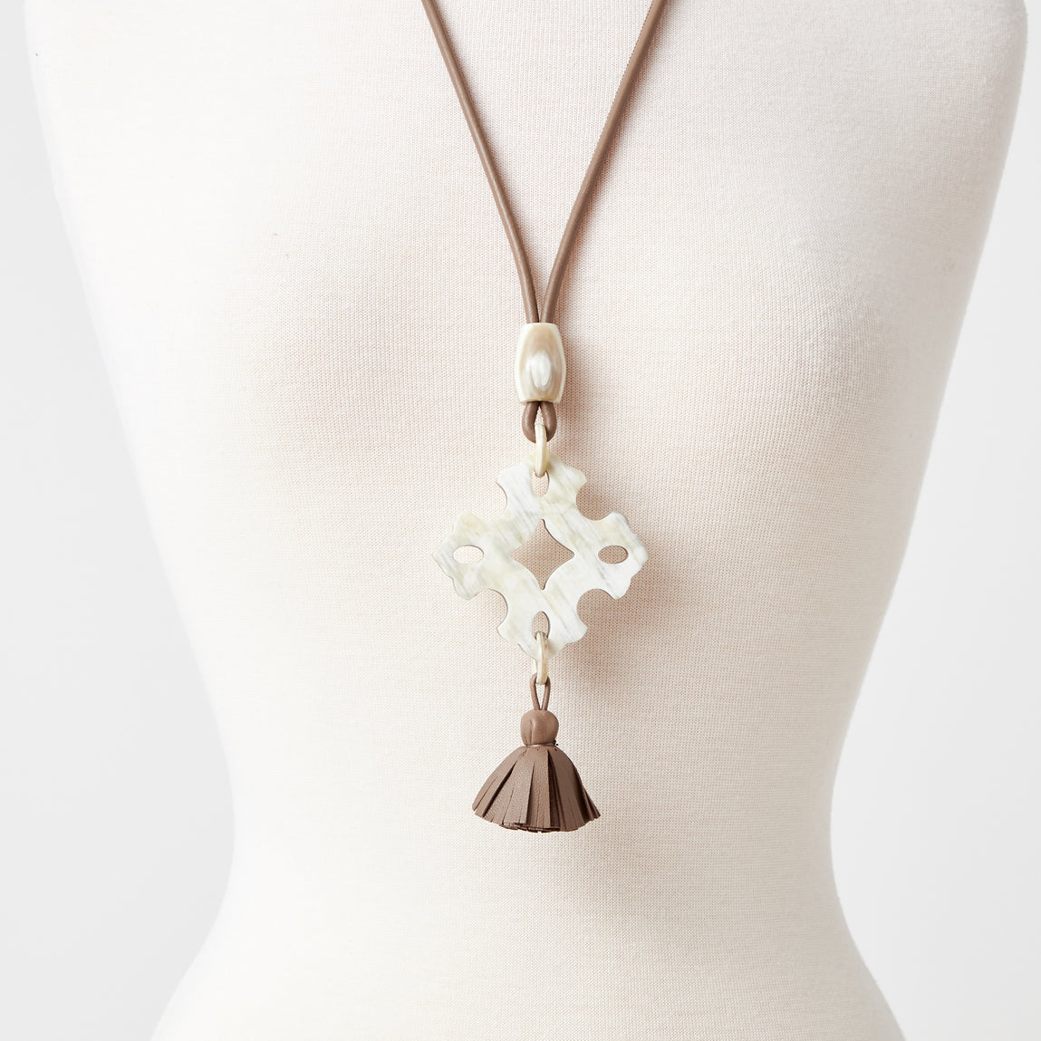 Ayalet Natural Horn Necklace with Long Tassel – Atlantic Nantucket