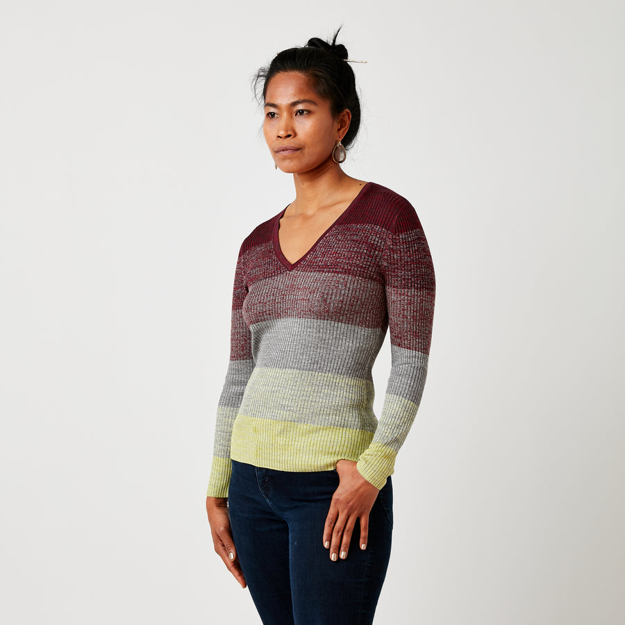 JED Gradient Sweater | Red Sale