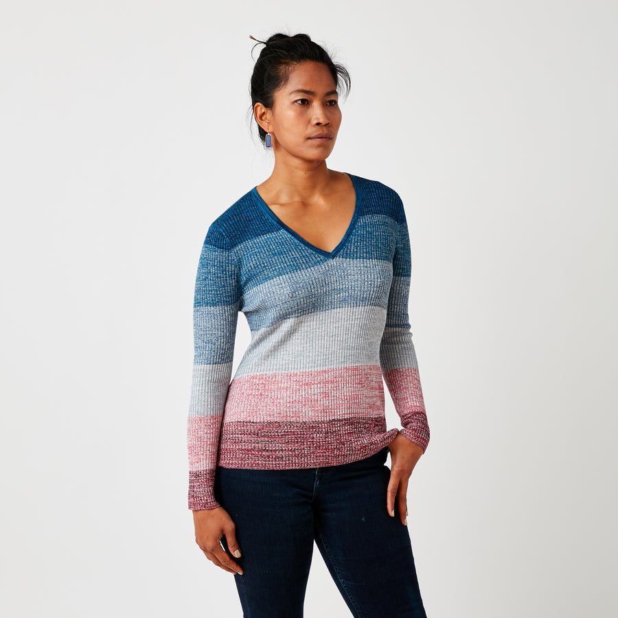 JED Gradient Sweater | Blue Sale