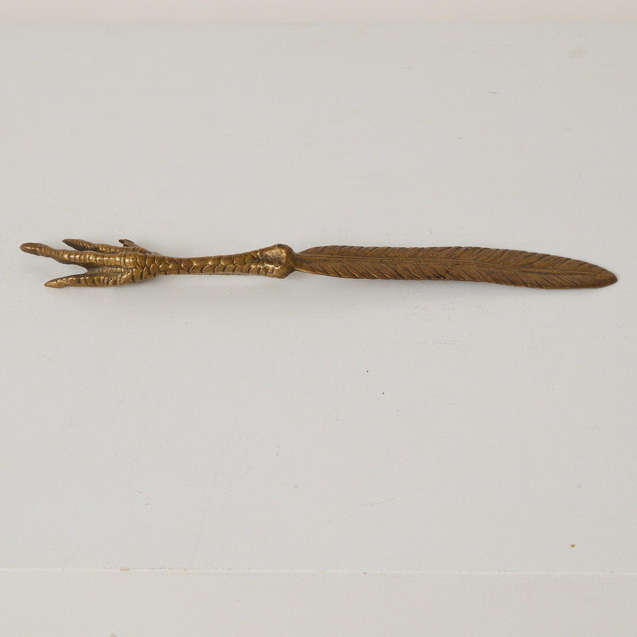Vintage Brass Claw Object