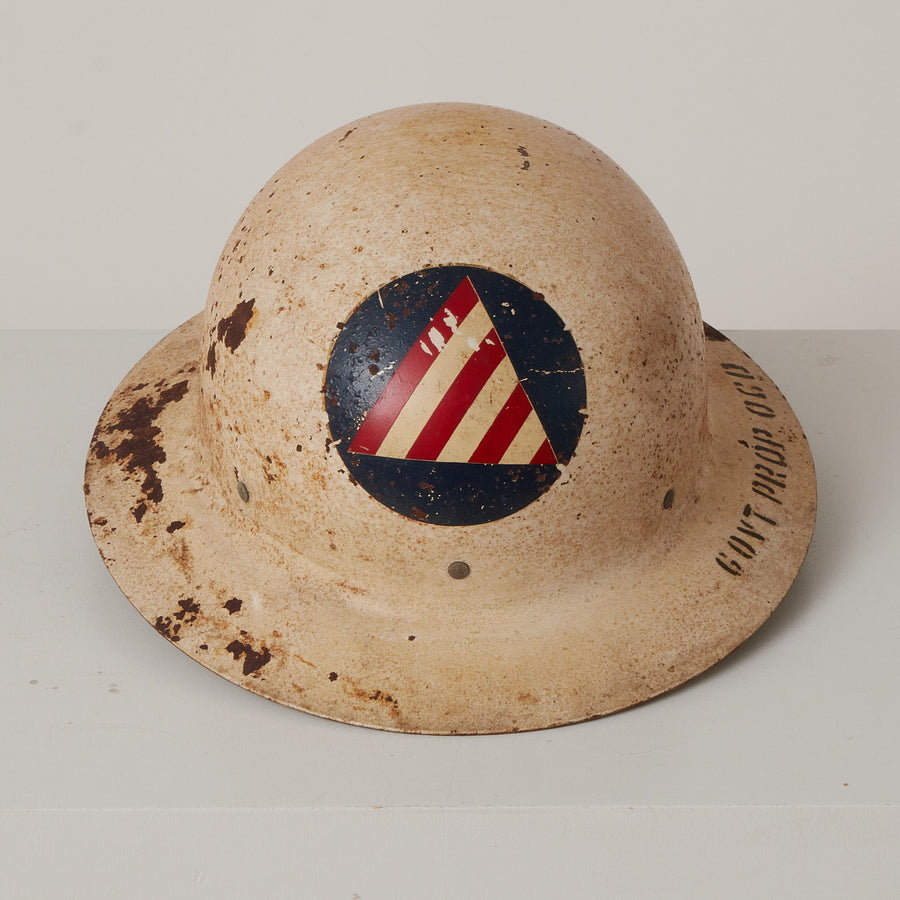 Vintage Vietnam Era Civil Defense Helmet
