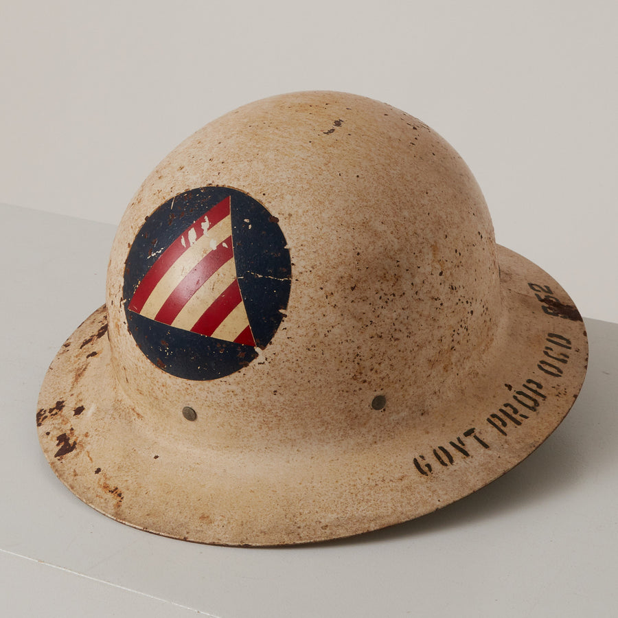 Vintage Vietnam Era Civil Defense Helmet