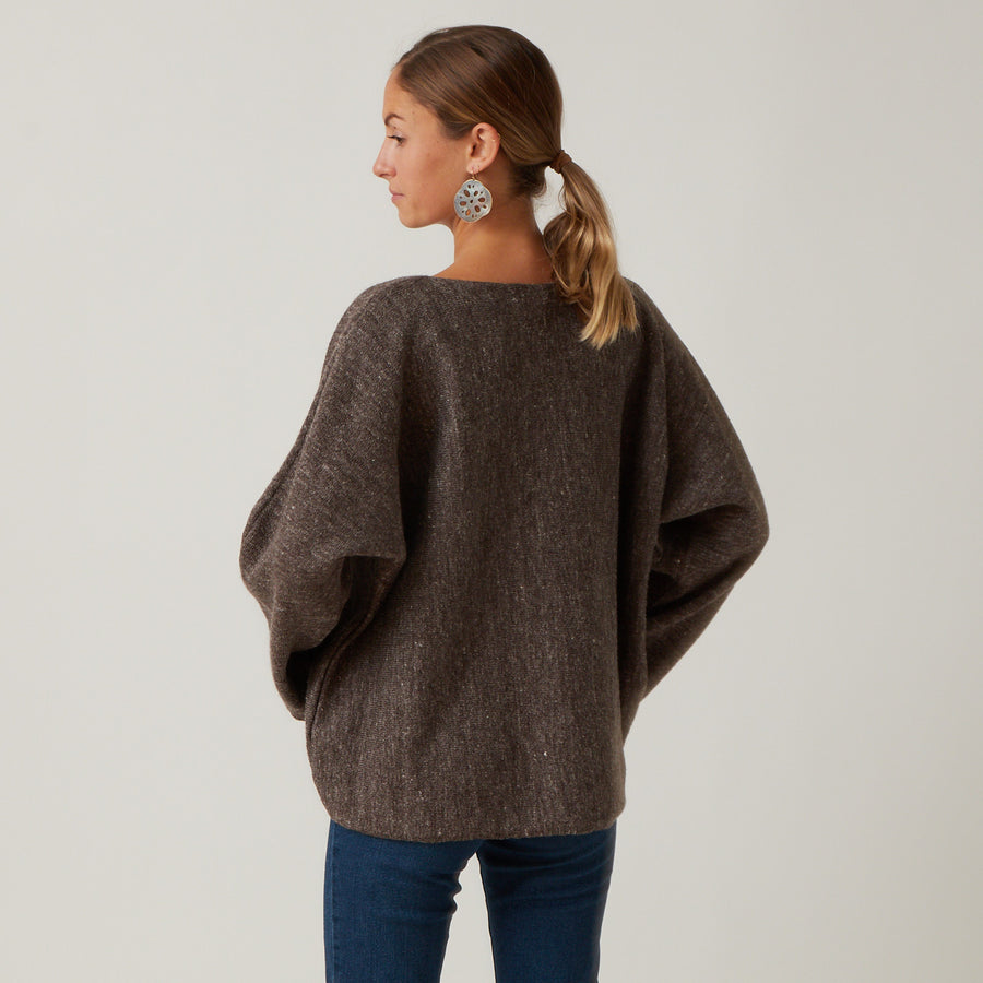 Ichi Antiquities Wool and Linen Pullover