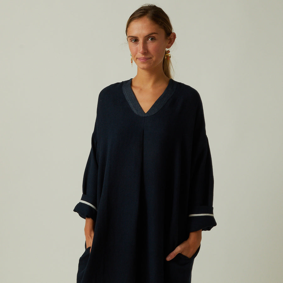 Runaway Bicycle Navy Swing Dress Sale