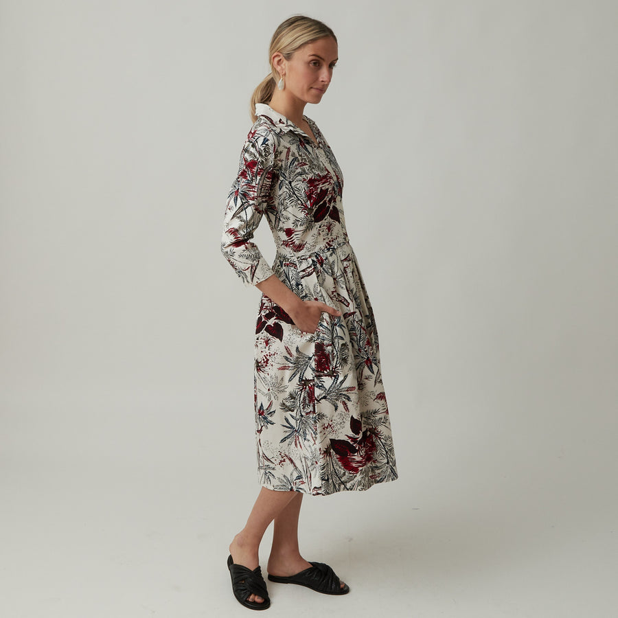 Samantha Sung Audrey Dress in Palm Toile