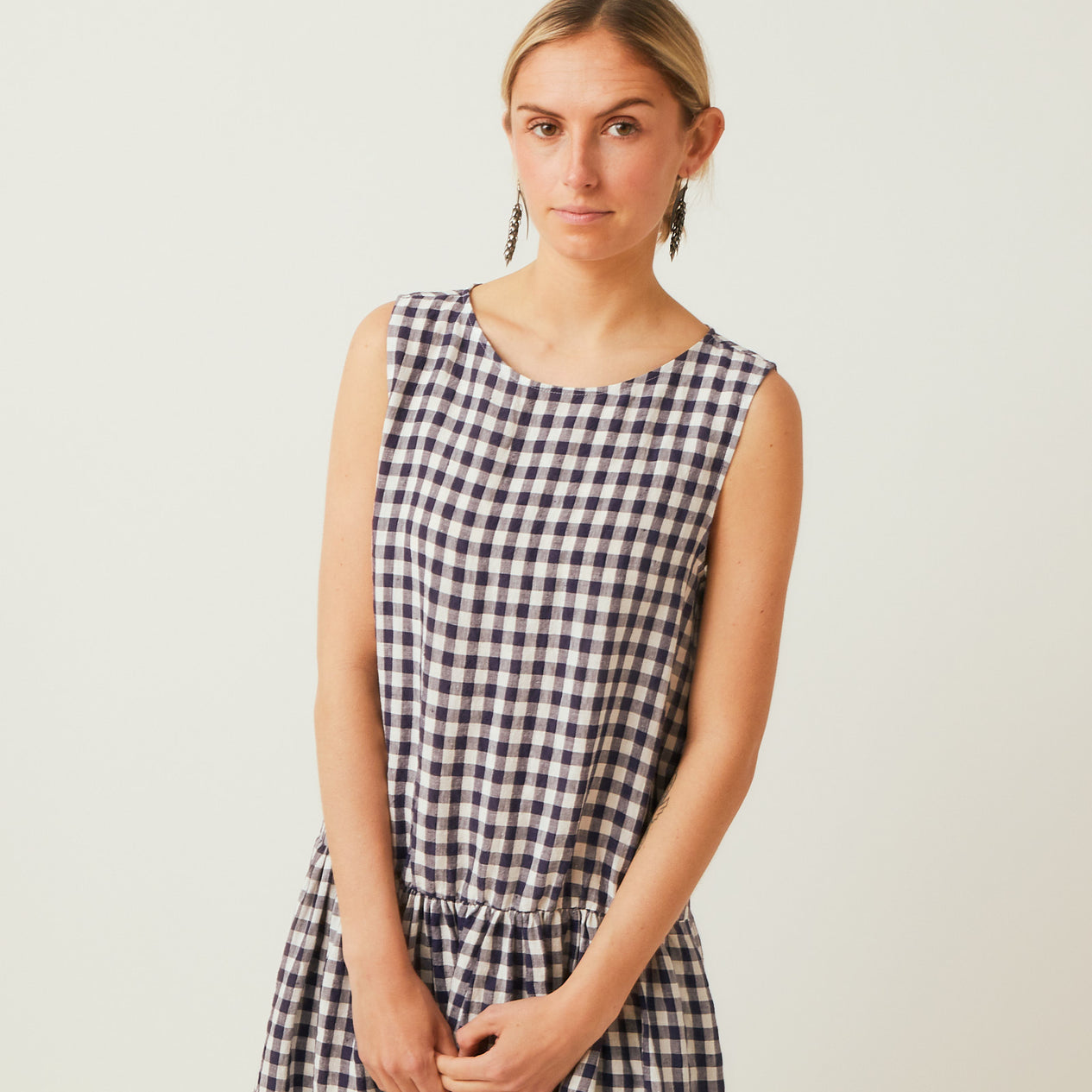 Apuntob Gingham Dress