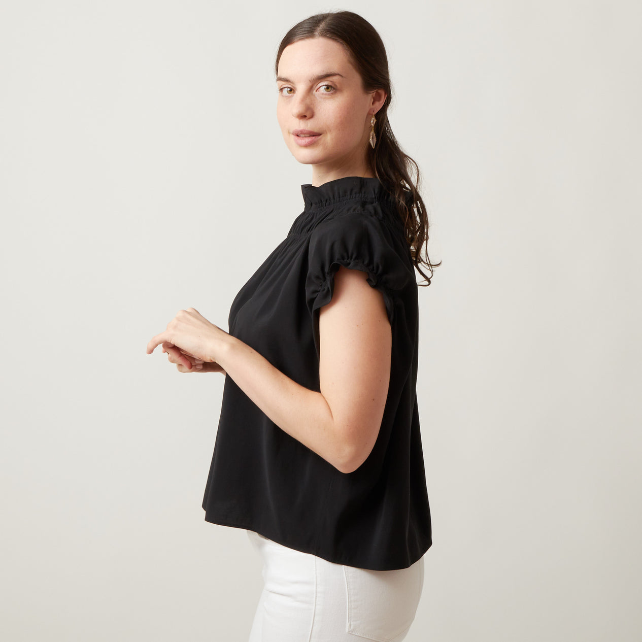 Atlantique Ascoli Black Memoir Top
