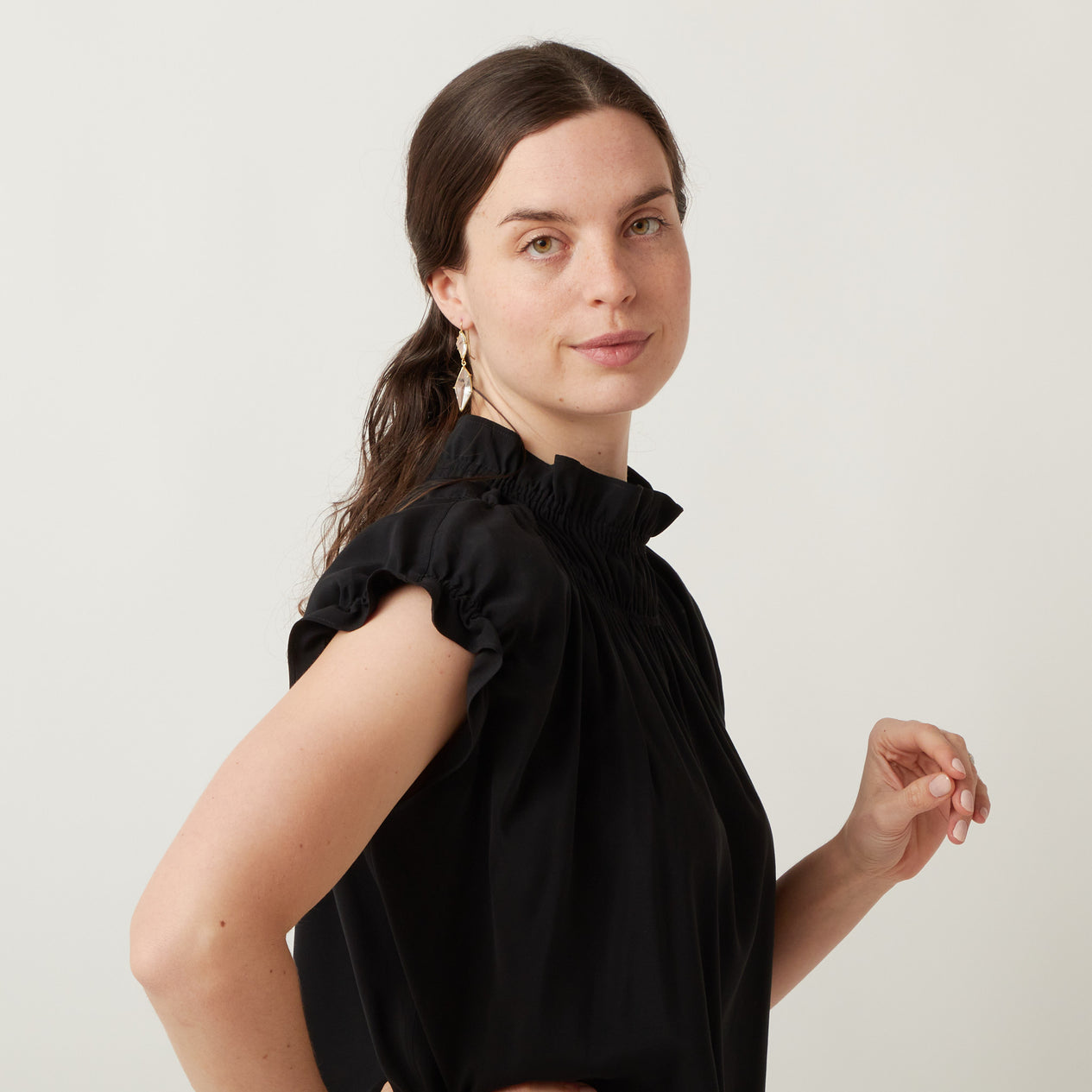 Atlantique Ascoli Black Memoir Top