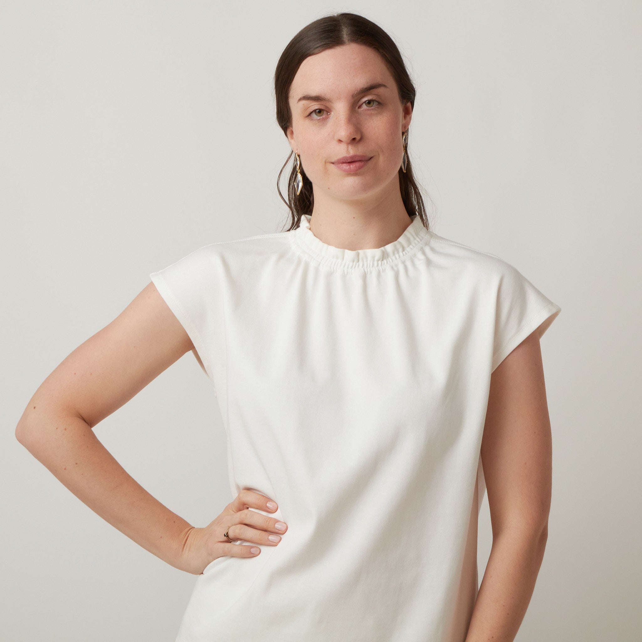 Atlantique Ascoli Cap-Sleeve Sweat Blouse – Atlantic Nantucket