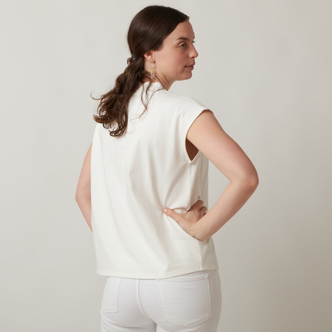 Atlantique Ascoli Cap-Sleeve Sweat Blouse – Atlantic Nantucket