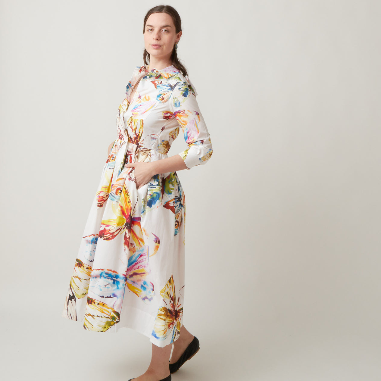 Sara Roka Elena Butterfly Dress