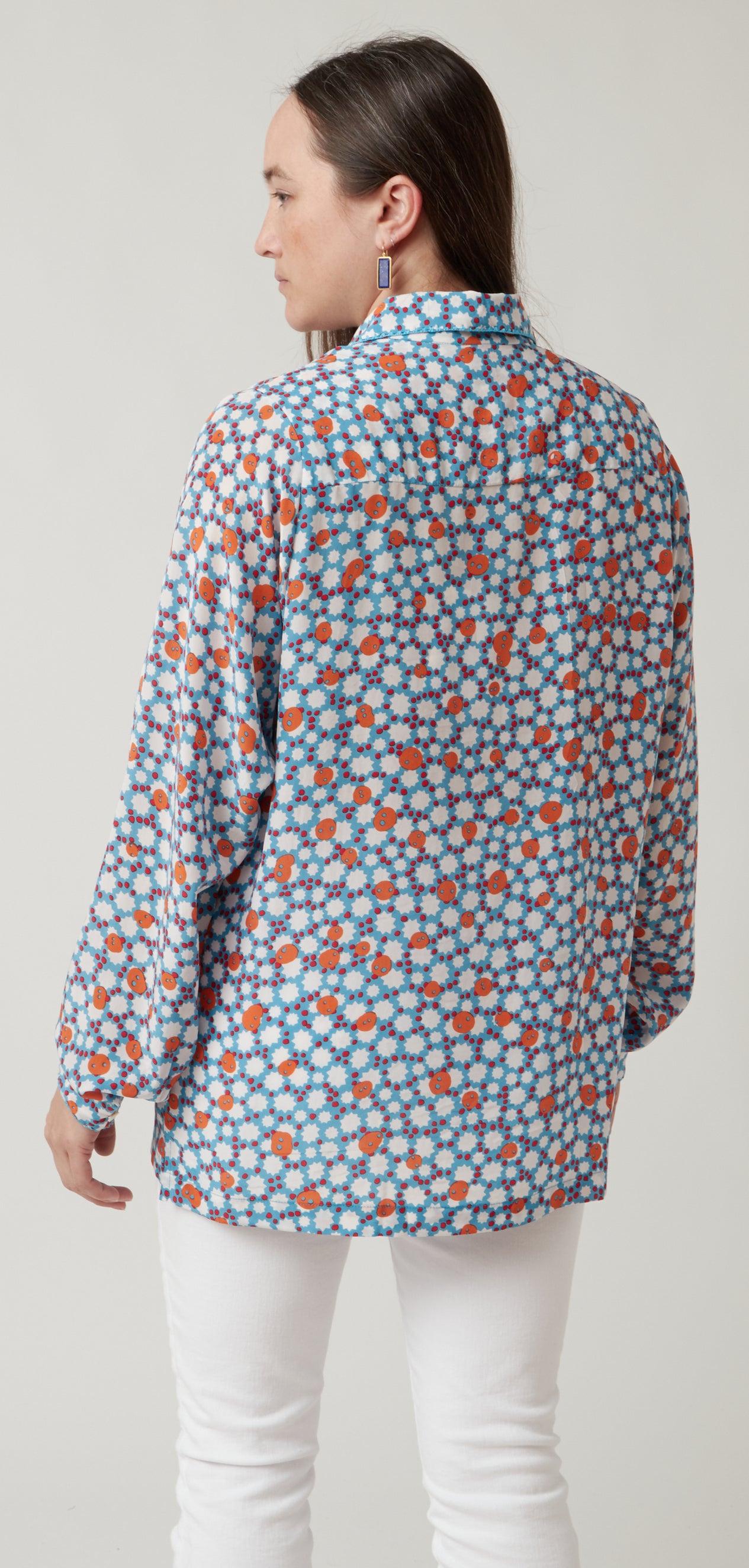 An An Londree Pocket Blouse Blue