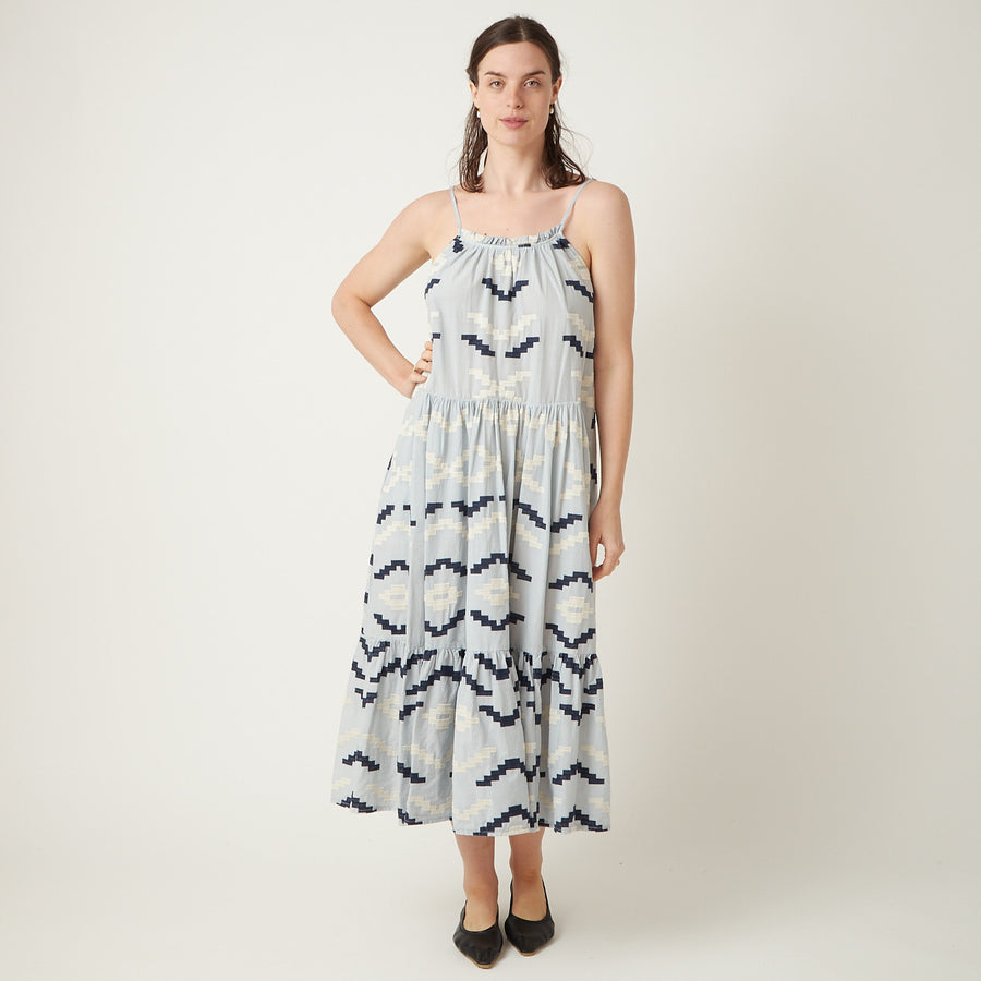 Greek Geometric Strap Dress