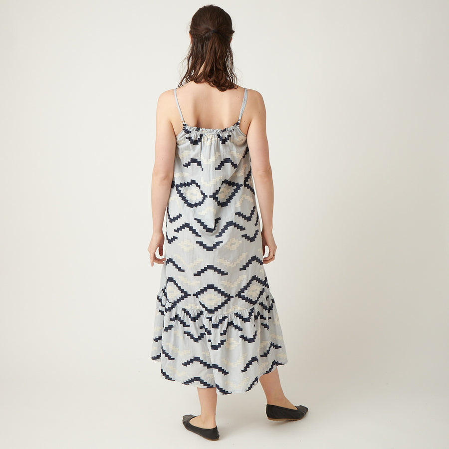 Greek Geometric Strap Dress