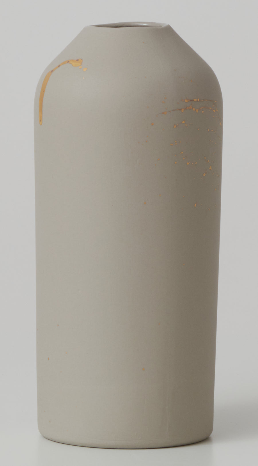 Large Porcelain Gold Splatter Vase