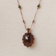 Long Necklace Honey Quartz