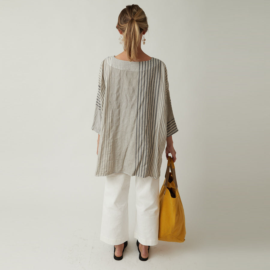 Hannoh + Caroline Shirt Sand Stripe Sale