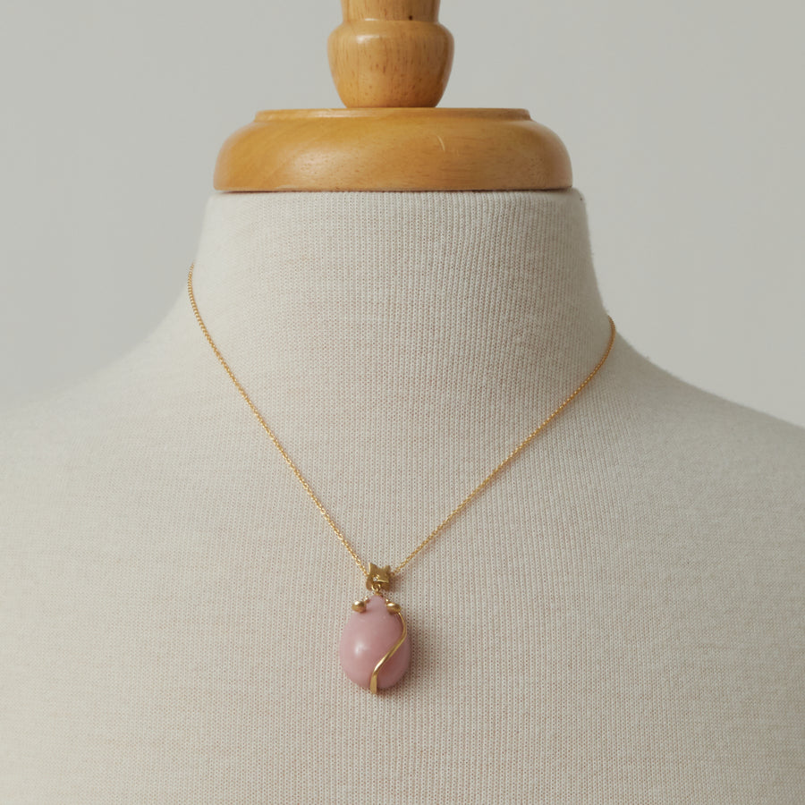Annette Ferdinandsen Pink Opal Mouse Necklace