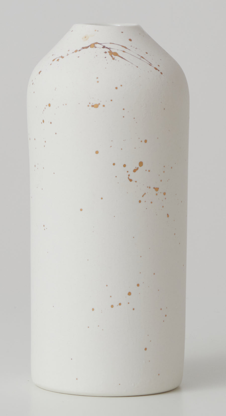 Large Porcelain Gold Splatter Vase
